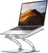 Ergonomic Adjustable Laptop Stand for Desk, Dual Foldable Computer Riser with Advanced Heat-Vent, Heavy-Duty Portable No