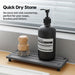 Sink Caddy Kitchen Sink Organizer, Water Absorbing Stone Tray for Sink,Diatomite Bathroom Counter Tray,Faucet Drying Mat Protector Coaster Soap Dish Rack Riser Vanity Dispenser Sponge Holder,10" x 4"