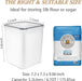 Four 5.2 L Flour & Food Storage Containers — Black