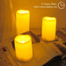 3PCS 4" 5" 6" Waterproof LED Flameless Timer Candles, 1000 Hours Long Battery Life/Flickering Battery Operated Electric 