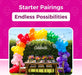 Assorted Latex Rainbow Balloons 100 Pack 12 inch