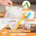 10 Pack Reusable Gallon Freezer Bags Dishwasher Safe, Extra Thick Reusable Plastic Bags BPA Free, Leak Proof Food Storage Bags with 3 Sizes for Meat, Travel - 2 Gallon 4 Sandwich 4 Snack