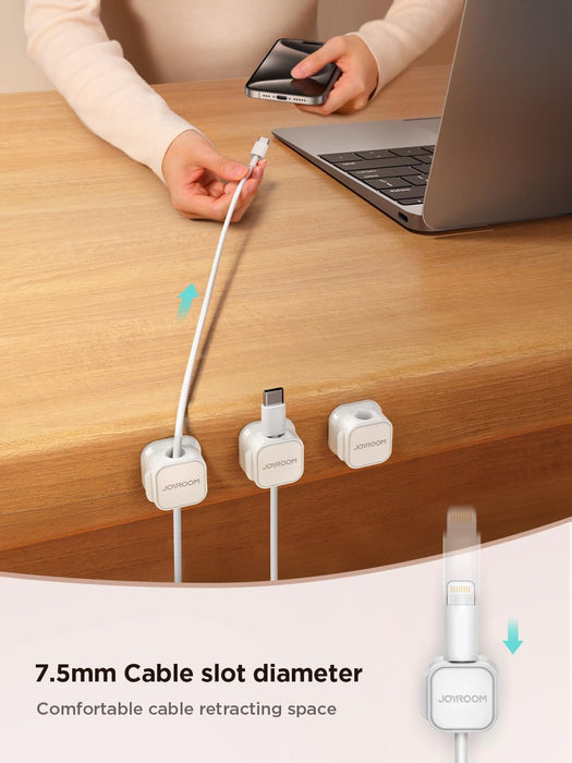 9 Pack Magnetic Cable Clips, Cord Organizer Adhesive Wire Holder