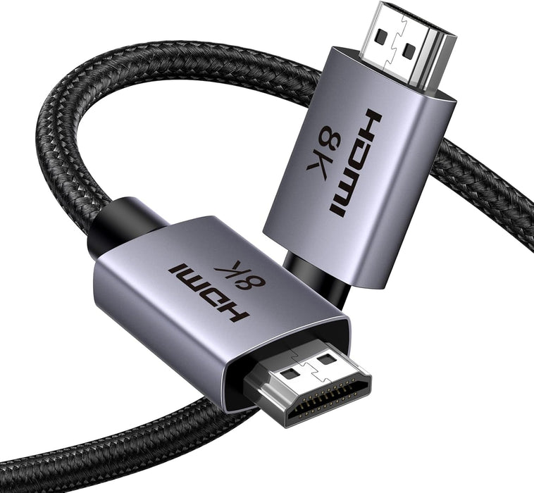 8K HDMI 2.1 Cable 48Gbps 6.6FT, Certified Ultra High Speed HDMI Cord