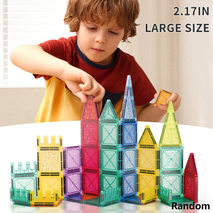 Magnetic Tiles for Kids Ages 3-5 4-8 Magnet Toys for 3 4 5 6 7 8+ Year Old Boys Girls Toddlers Magnetic Building Blocks Preschoo