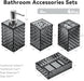 4 PCS Bathroom Accessory Set, Grey Bathroom Accessories Set