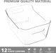 12 Pack Plastic Storage Bins, Multi-Use Organizer Bins, Pantry Organizer, Clear Storage Containers for Home, Kitchen, Of