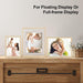 5x7 Floating Frames Set of 2, Double Plexiglass Picture Frame, Made of Solid Wood Display Any Size Photo up to 5x7, Wall