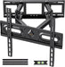 50 55 65 inch Full Motion TV Wall Mount for 32-70 inch TV Bracket,Dual articulating Arms Mount, Tilt Swivel Extension Level, Max VESA 400x400mm, 16" Studs, 110 lbs,Fit Most 40 43 50+ TVs
