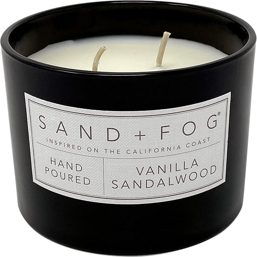 Scented Candle - Vanilla Sandalwood – Additional Scents and Sizes – 100% Cotton Lead-Free Wick - Luxury Air Freshening J