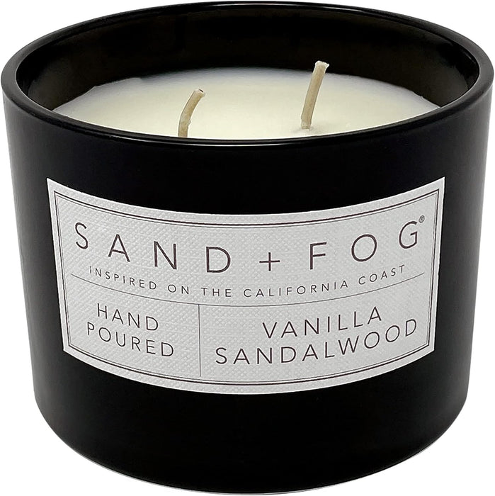 Scented Candle - Vanilla Sandalwood – Additional Scents and Sizes – 100% Cotton Lead-Free Wick - Luxury Air Freshening J