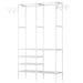 Freestanding Metal Garment and Shoe Rack