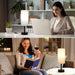 Bedside Table Lamps Set of 2 - Small Nightstand Lamp for Bedroom