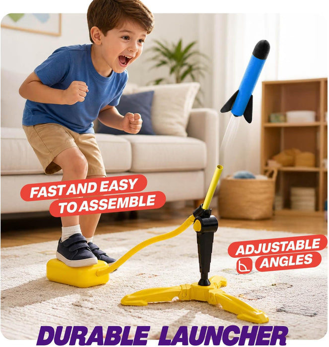 Rocket Launcher for Kids - Outdoor Toys for Kids Ages 4-8 Years - Kids Gift