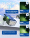 Solar Spot Lights Outdoor Waterproof, 4 Packs, Cool White