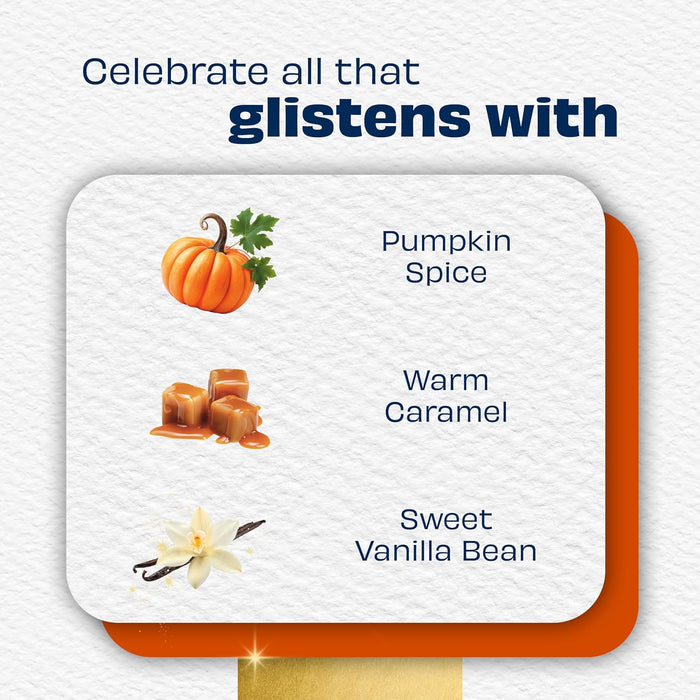 Jar Candle, Golden Pumpkin & Spice, 4.08oz., 3 Count