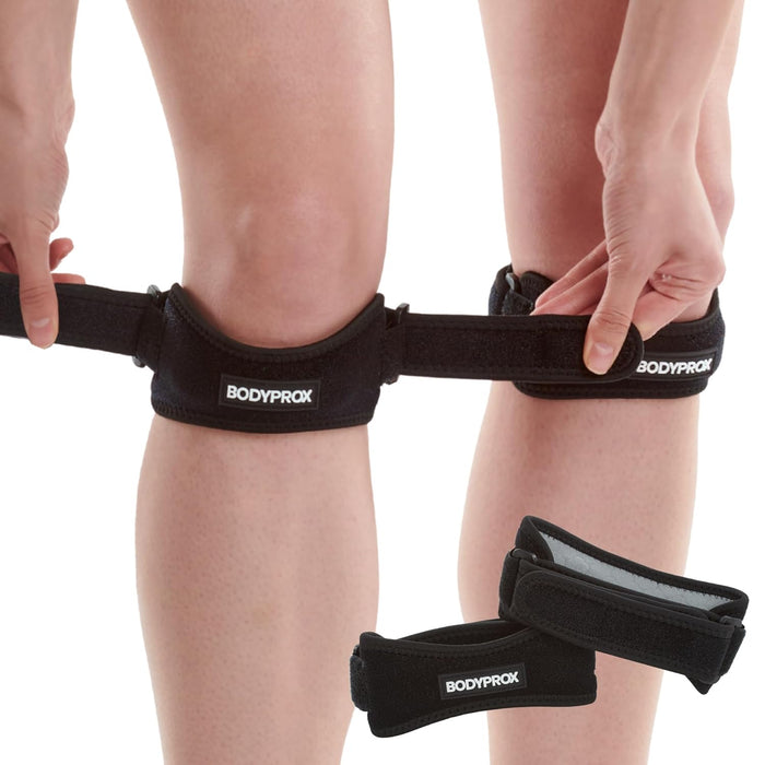 Patella Tendon Knee Strap 2 Pack, Knee Pain Relief Support Brace