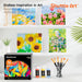 Acrylic Paint, 36 Colors Acrylic Paint Set with Brushes & Palette, 2oz/60ml Bottles, Rich Pigments Non-toxic for Artists Kids & Adults, Painting on Canvas Rocks Ceramic Wood