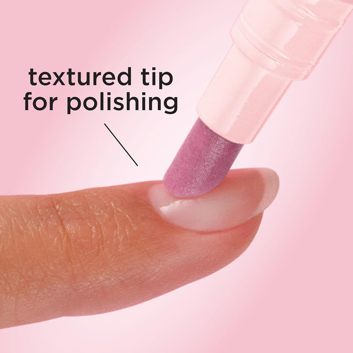 Push & Buff 2-in-1 Cuticle Care Treatment Pen | Exfoliates, Polishes and Smooths Cuticles | Textured Tip for Instant Results | Easy, Mess-Free Nail Care on the Go