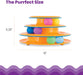 Tower of Tracks Interactive Cat Toy, 6 Spinning Balls, 10" x 5.3"