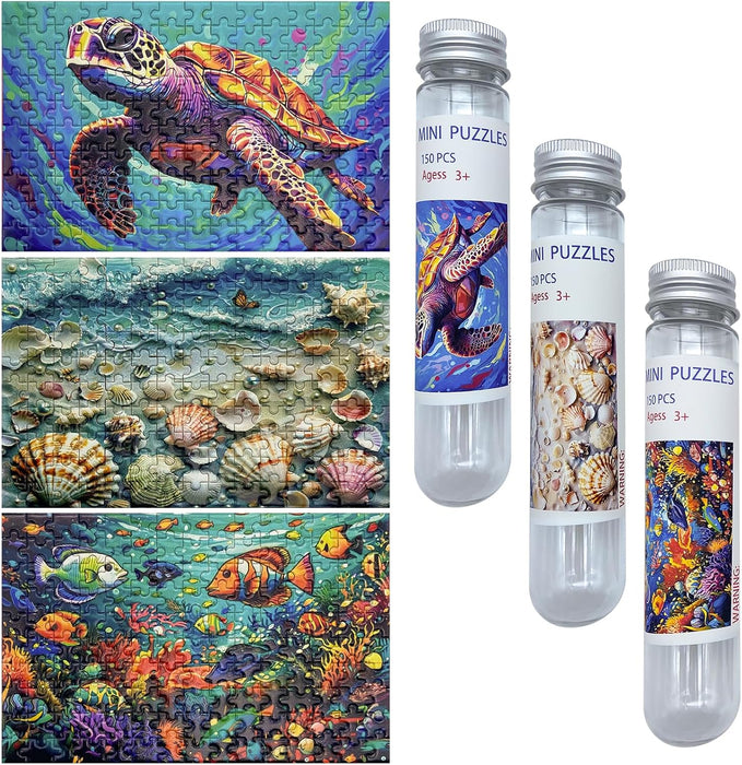Mini Jigsaw Adults  150 Pcs Ocean Marine Life 6x4 Challenging