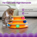 Tower of Tracks Interactive Cat Toy, 6 Spinning Balls, 10" x 5.3"