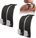 Suede Car Headrest Hooks Universal Heavy Duty Back Seat Hanger(Black)