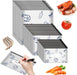 30 PCS Reusable Aluminum Foil Sealable Storage Bags, 2026 New Resealable Vacuum Zipper Pouches, Stand Up Foil Sealable B