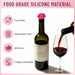 2‑Pack Silicone Wine Stoppers, Rose Shaped Bottle Stoppers