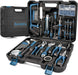 148 Pcs Portable Basic Hand Repair Home Tool Kit Set with Case Blue