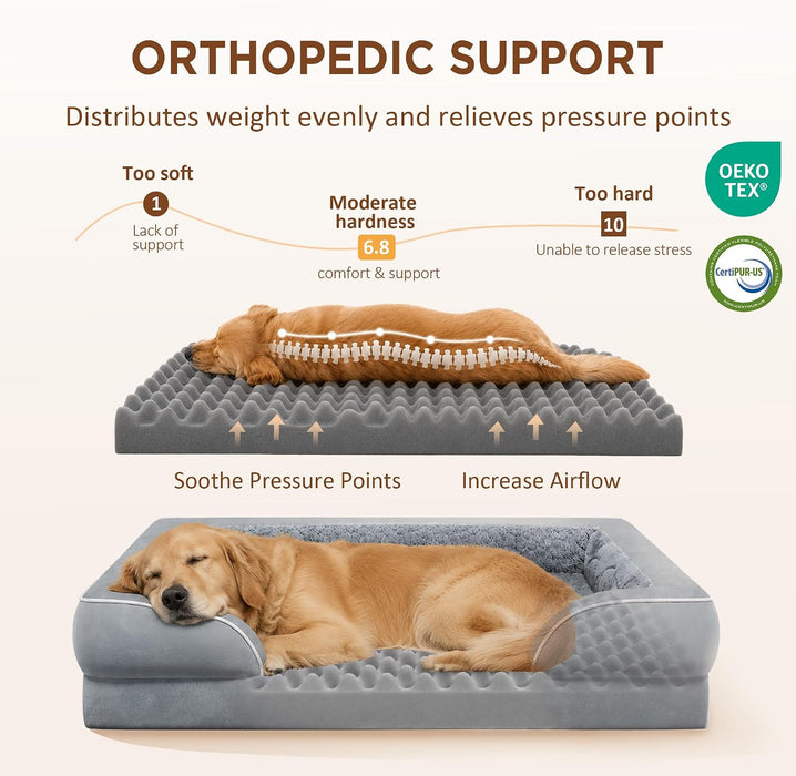 Waterproof Orthopedic Dog Bed for Extra Large Dogs