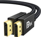 VESA Certified 8K DisplayPort Cable 1.4, 6.6ft DP Cable Supports HDR