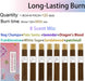 8 Scents Incense Sticks, 8 in 1 Mix Incense,120 Stick Incense for Mediation,100% Natural-Handmade for Yoga, Organic-Chem