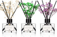 Flower Reed Diffuser Set of 3 for Bathroom Air Fresheners Shelf Decor, Eucalyptus & Lavender/Coconut & Vanilla/Eucalyptus & Mint Scent(1.7 fl oz/Pack) | Sticks Defusers Essential Oils Home Fragrance