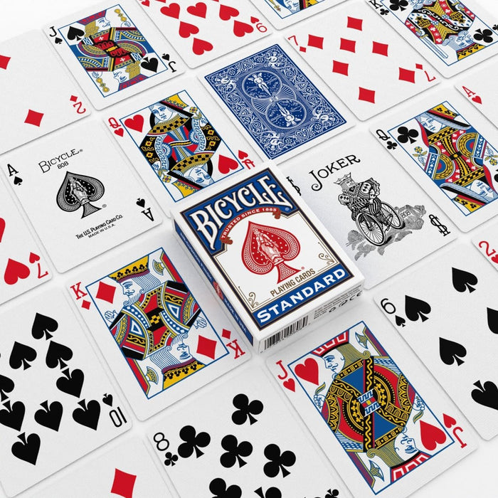 Playing Cards 2 Pack Standard Poker Size Red and Blue