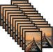 8x10 Picture Frame Set of 22 for Wall and Tabletop, Black