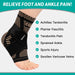 Ankle Brace for Women & Men, Ankle Compression Sleeve Support Copper Infused Ankle Brace for Sprained Ankle, Plantar Fasciitis Sports, Achilles Tendonitis Pain Relief, Copper Black, M
