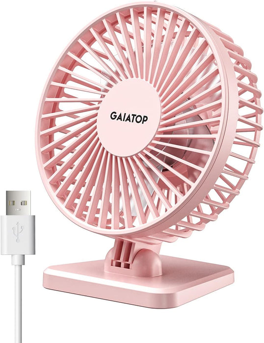 USB Desk Fan, Personal Portable Quiet Small Table Desktop fan