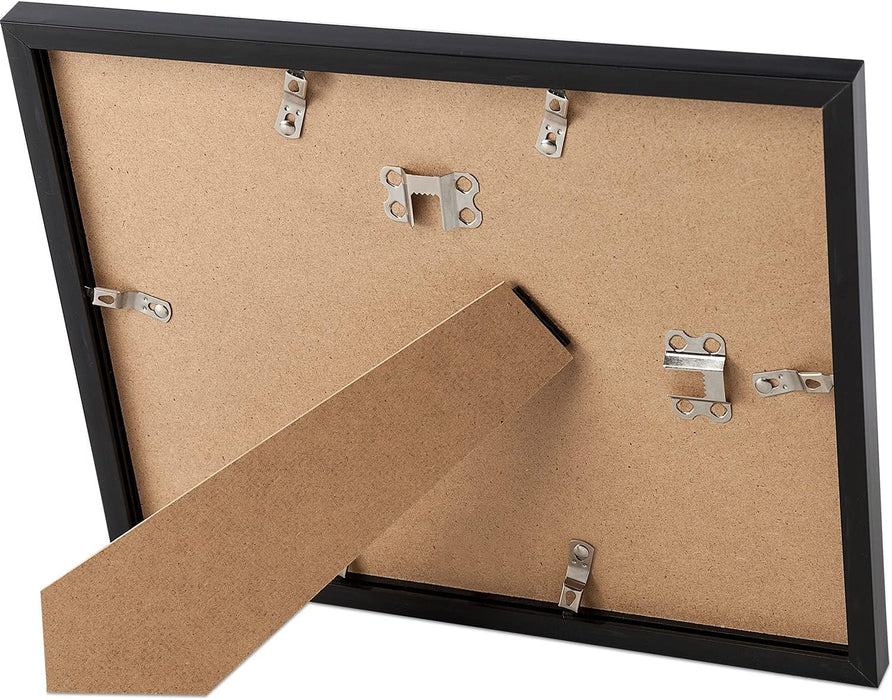 Certificate Frame, 8.5 by 11 Glass Diploma Frames, 5 Pack, Black