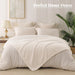 Extra Large Fuzzy Fleece Throw Blanket for Couch, 50x70 Inch Fluffy Warm Soft Jacquard Blankets for All Season, Lightweight and Cozy, Ivory