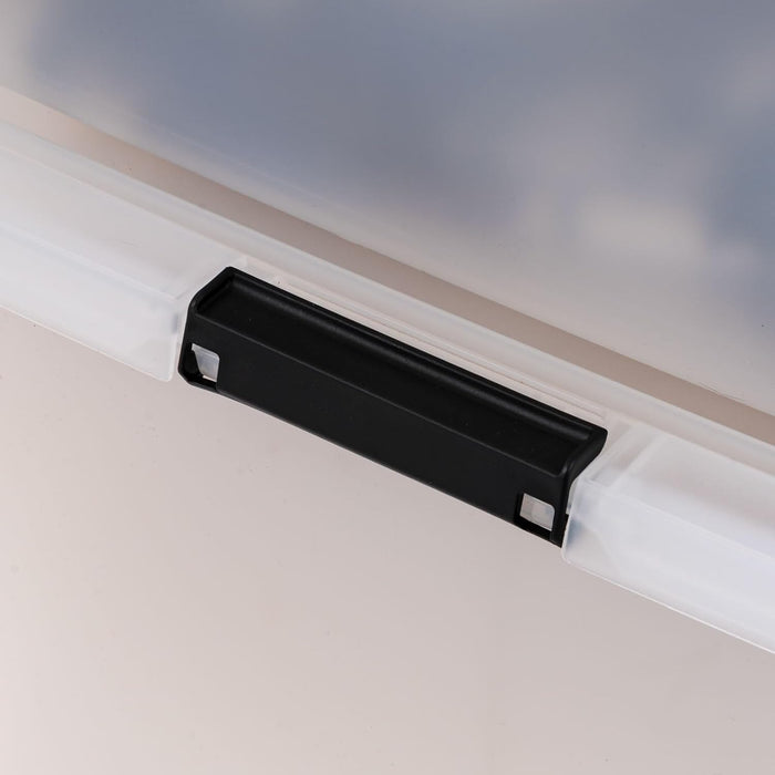 4-Pack 55 Quart Clip Box with Latching Lid
