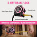 25-FT Tape Measure with Fractions, 3 Brakes Retractable Measuring Tape, Compact Measurement Tape with Magnetic Hook, Nyl