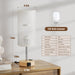 Touch Bedside Table Lamp for Bedroom, Stepless Dimmable, USB A+C, AC Outlet