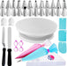 88 pc Cake Decorating Kit & Cake Turntable -Piping Bags and Tips Set