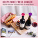 2‑Pack Silicone Wine Stoppers, Rose Shaped Bottle Stoppers