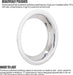 Stainless Steel Beauty Ring for 15 Inch GM Rally Wheel, 3 Inch Wide, Single