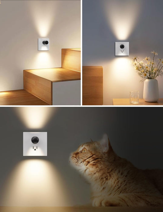 6 Pack LED Night Lights,Plug into Wall Night Light 3000K Soft White