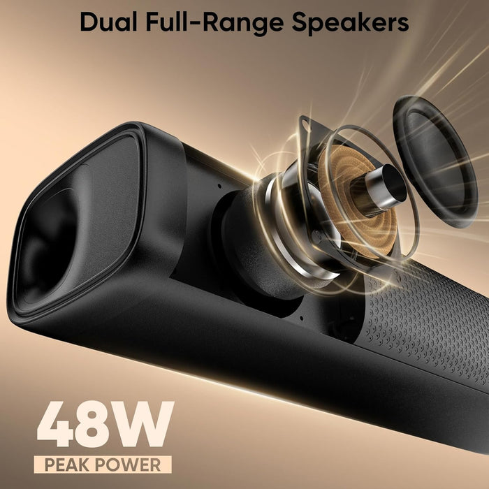 11.7-inch Sound Bar, Small Size & Big Power, Center-Channel Speakers