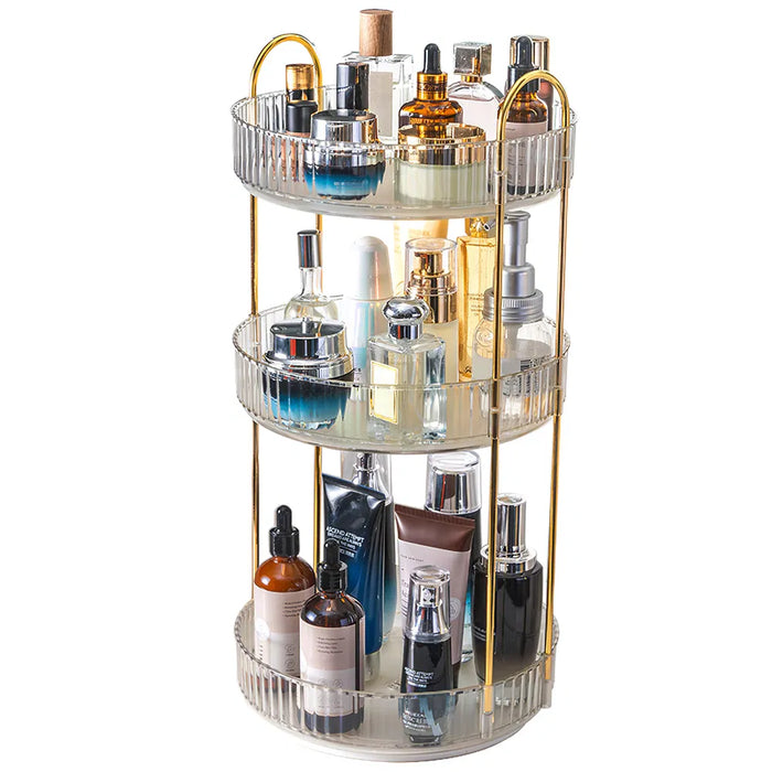 3-Tier Rotating Makeup Organizer
