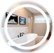 Circular LED Vanity Mirror - Front Lit Rounded Mirror for Bedroom, Bathroom or Shower - anti Fog & Wall-Mounted - Modern Home Decor - 44" Wide X 44" Tall